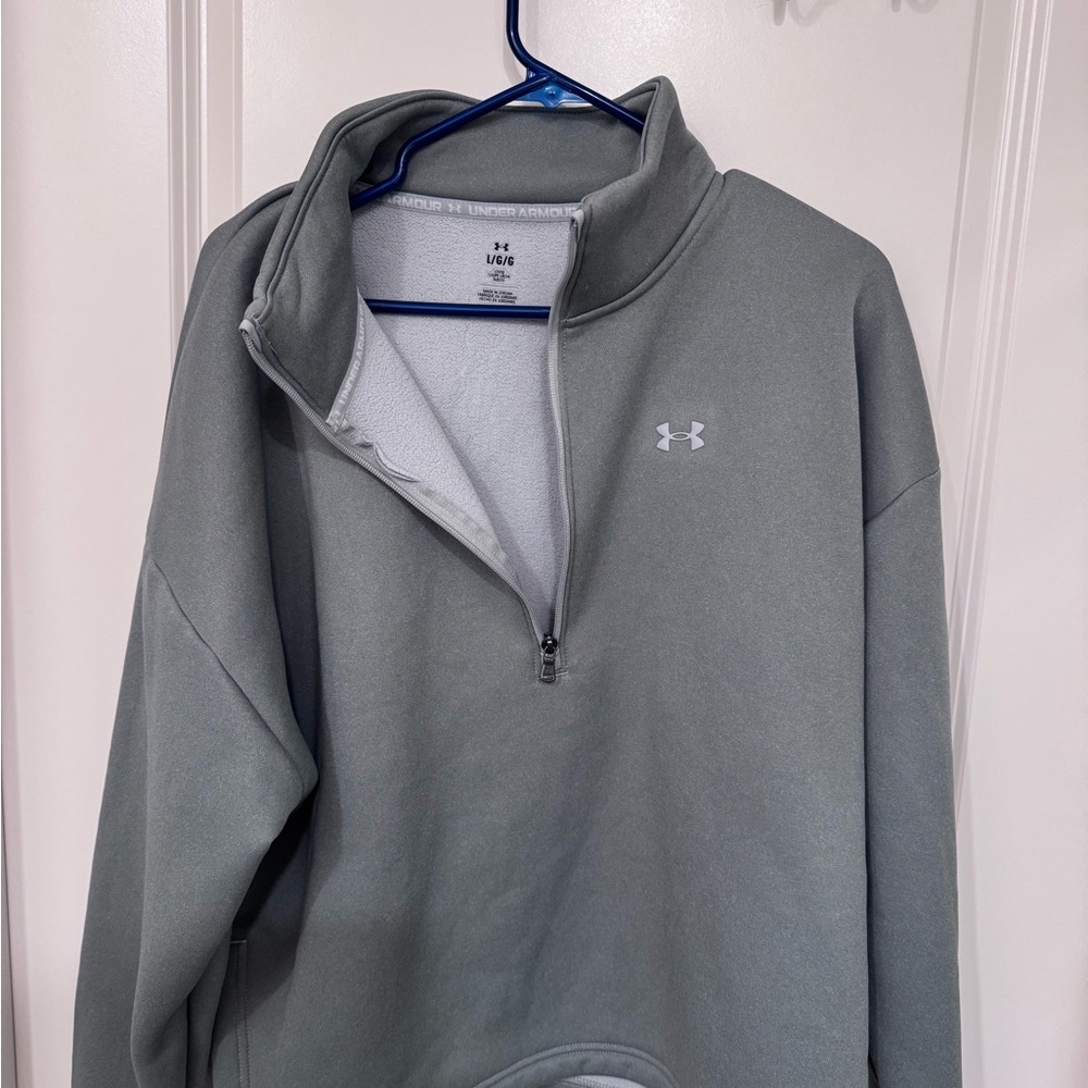 Under Armour Light Gray Half-Zip Pullover